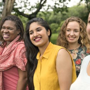 Group of Women Socialize Teamwork Happiness Concept
